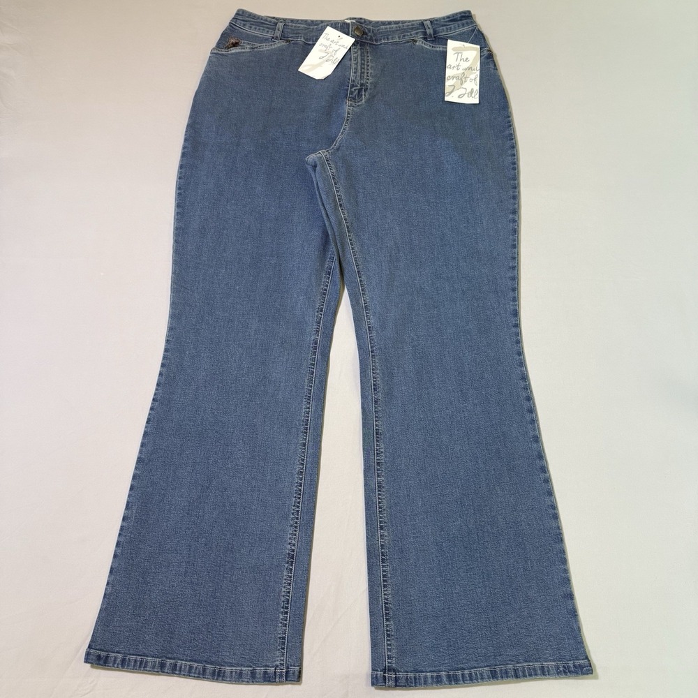 J. Jill Jeans Women's Size 14x32 Blue High Rise Flared Leg Out Of The Blue NWT
